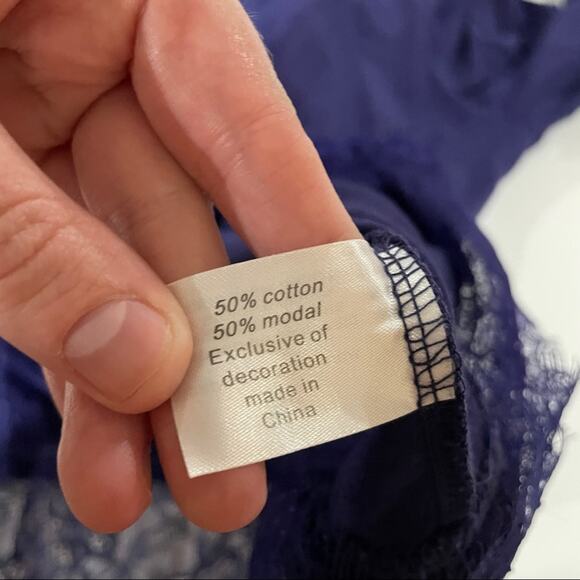 Lane‎ Bryant Purple Short Sleeve Scoop Neck Top Size 14/16 - Picture 6 of 9